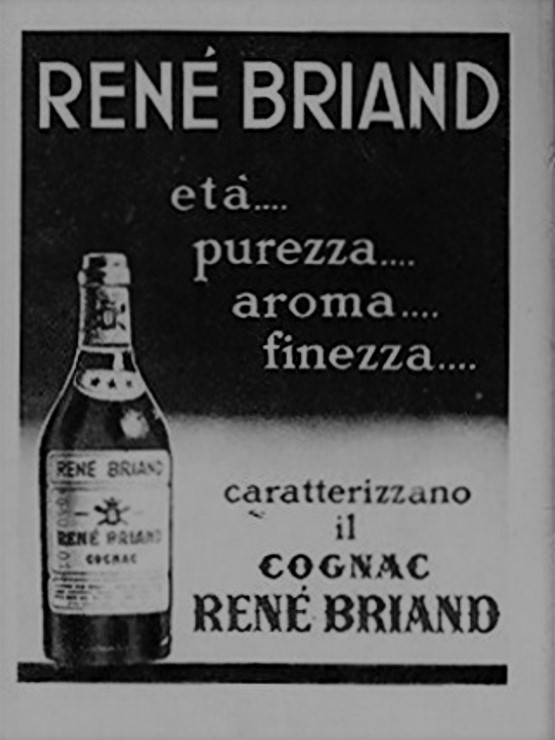 Italian Advertisement Cognac Rene Briand