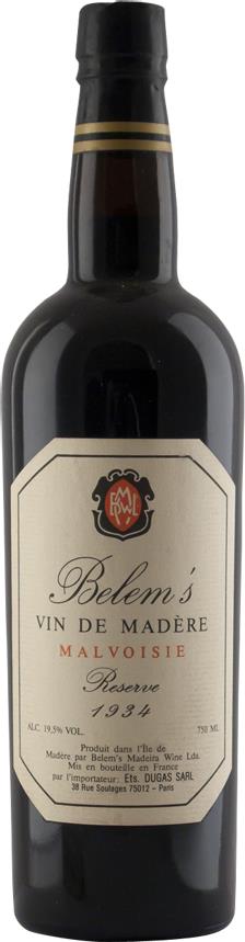 Madeira 1934 Belem's, Malvoisie (3243)