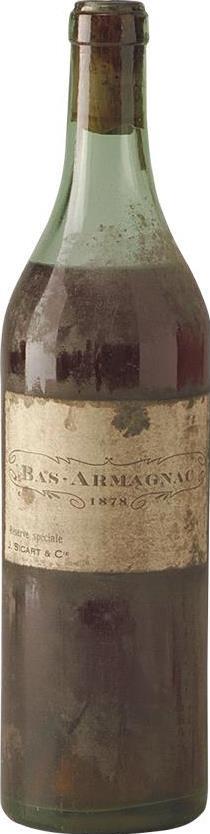 Armagnac 1878 Sicart & Cie J. (1264)