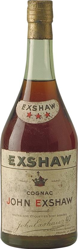 Cognac John Exshaw Three Stars 1960s (4105)
