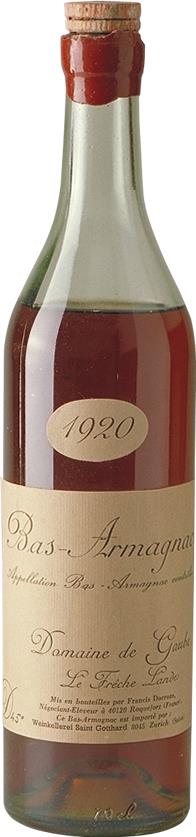 Armagnac 1920 Domaine de Gaube (4597)