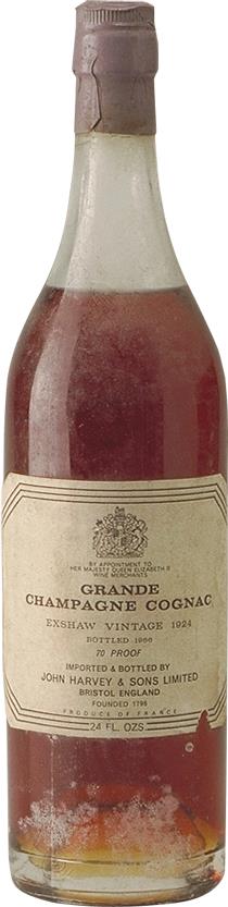 Cognac 1924 John Exshaw Grande Champagne (4780)