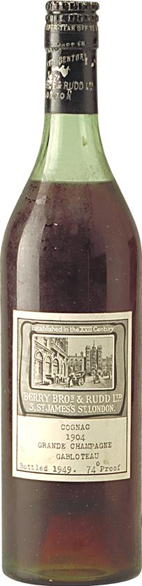 Cognac 1904 Berry Brothers & Rudd Les Gabloteau (4922)
