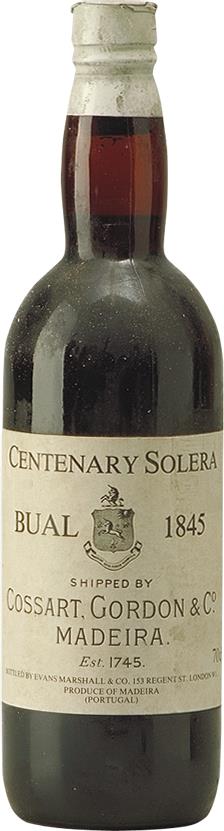 Madeira 1845 Cossart Gordon & Co Centerary Bual Solera (6042)
