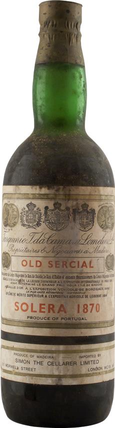 Madeira 1870 Tarquinia Sercial Solera (6351)