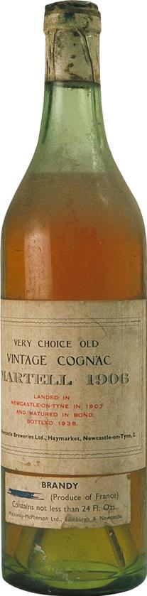 Cognac Vintage 1906 Martell Very Choice Old (6601)