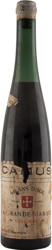 Cognac Camus 40 years old Rare 1950s (6718)