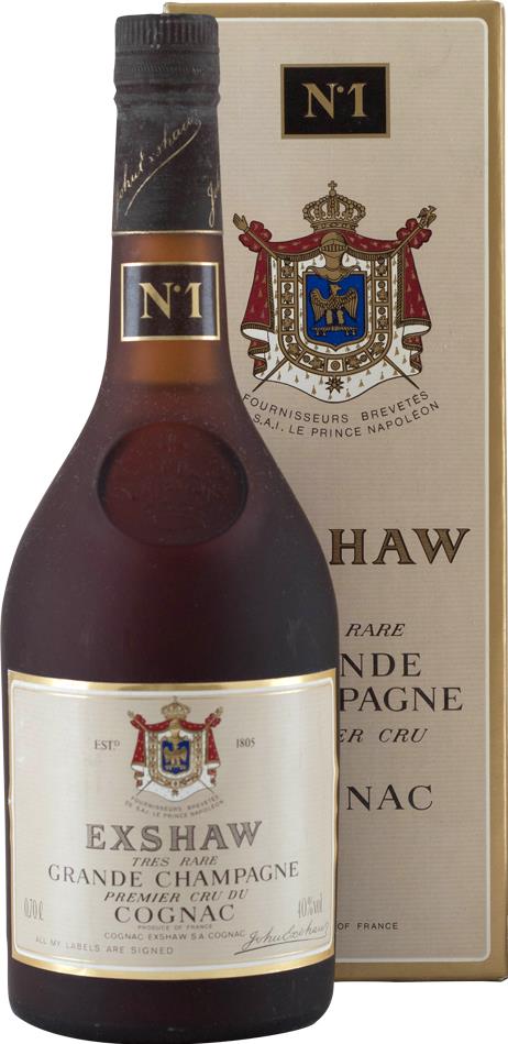 Cognac John Exshaw No.1, 15 YO  Grande Champagne 1980s