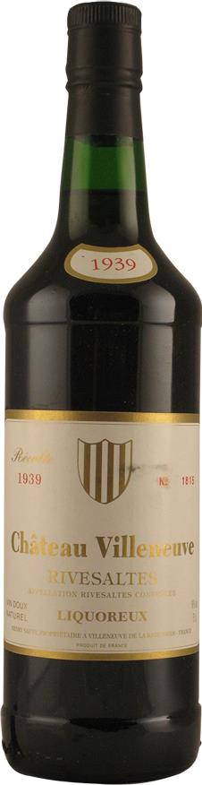 Wine 1939 Château Villeneuve (2560)