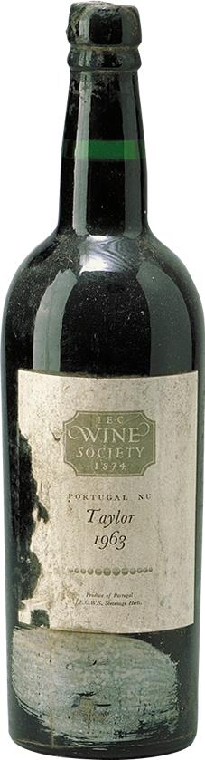 Port 1963 Taylor, Fladgate & Yeatman, Label from The Wine Society (2646)
